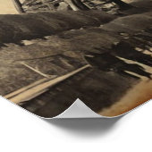 パリモダンシアンエッフェルタワーパリフランスのヴィンテージ ポスター (角)