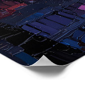 パリモダンシティスカイライン – ロマンチックなパリポスター ポスター (角)