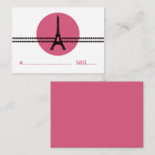 パリモダンドット座席表ピンク プレイスカード (正面/裏面)
