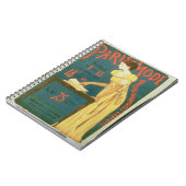 「パリモード」Mへのポスター広告の予約購読 ノートブック (左側)