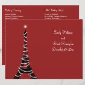 パリライツ結婚式 プログラム (正面/裏面)