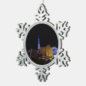 パリラスベガスホテル&カジノ#6 スノーフレークピューターオーナメント (右)