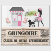 パリラッピング紙 ラッピングペーパー (フラット)