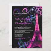 パリラヌイトエッフェルタワー結婚式招待状 招待状 (裏面)
