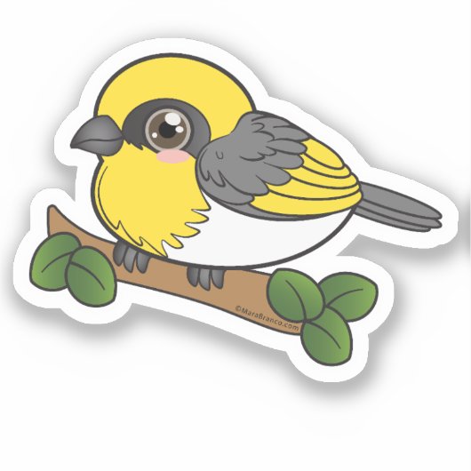 パリラハワイフォレストバード シール (正面)