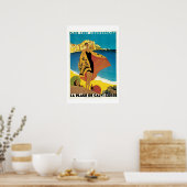 パリリヨン地中海のヴィンテージ旅行ポスター ポスター (キッチン)