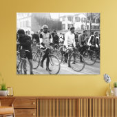 パリルバワサイクリングレース1907カラーレドゥックス キャンバスプリント (インサイチュ (リビング))