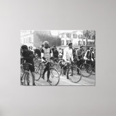 パリルバワサイクリングレース1907カラーレドゥックス キャンバスプリント (正面)