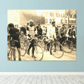 パリルバワサイクリングレース1907カラーレドゥックス キャンバスプリント (インサイチュ (ウッドフロア))