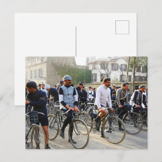 パリルバワサイクリングレース1907カラーレドゥックス ポストカード (正面/裏面)