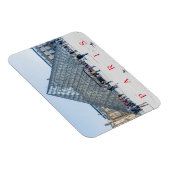 パリルーヴルミュージアムピラミッドビュー冷蔵庫用マグネット マグネット (右側)