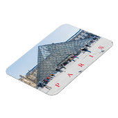 パリルーヴルミュージアムピラミッドビュー冷蔵庫用マグネット マグネット (左側)