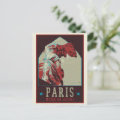 パリルーヴル美術館イラストレーションフランス ポストカード (スタンド正面)