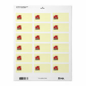 パリレッドポピーII住所 シール (フルシート)