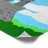 パリレトロスタイルデザイン ポスター (角)