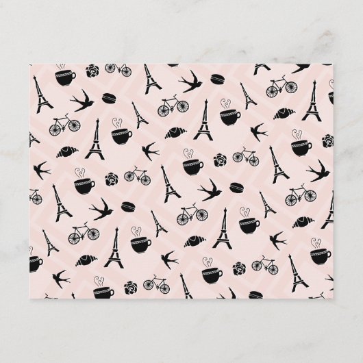 パリロマンスブライダルシャワーデイトナイトカード アドバイスカード (裏面)