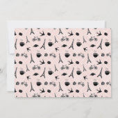 パリロマンス |ひなパーソナライズされた形フラットカード ノートカード (裏面)