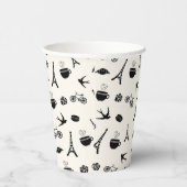 パリロマンス |エッフェルタワーパターン 紙コップ (右)