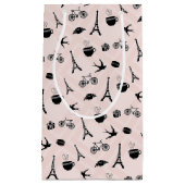 パリロマンパターン(の模様が)あるス スモールペーパーバッグ (正面)