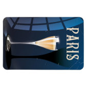 パリワイン飲料ヴィンテージスタイル旅行ポスター マグネット (横)