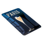 パリワイン飲料ヴィンテージスタイル旅行ポスター マグネット (右側)