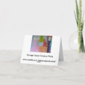 パリヴィンテージのオートクチュール カード (裏面)