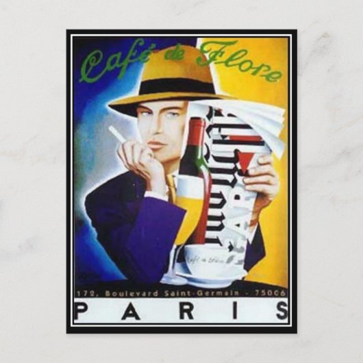 パリヴィンテージはがき ポストカード (正面)