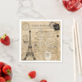 パリヴィンテージエッフェルタワー スタンダードカクテルナプキン (インサイチュ)