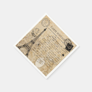 パリヴィンテージエッフェルタワー スタンダードカクテルナプキン