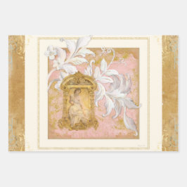 パリヴィンテージギルドロコエフェメラウエレガントーマン ラッピングペーパーシート