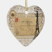 パリヴィンテージシャビーシックエッフェルタワー セラミックオーナメント (右)