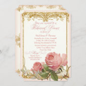 パリヴィンテージバラマナーハウスリハーサルディナー 招待状 (正面/裏面)