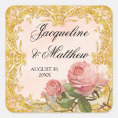 パリヴィンテージバラマナーハフォーマルウス結婚ズ スクエアシール (正面)