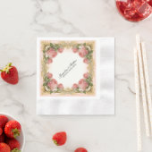 パリヴィンテージバラマナーハフォーマルウス結婚ズ 縁ありカクテルナプキン (インサイチュ)