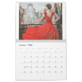 パリヴィンテージビクトリアン女子ファッションレトロパリ カレンダー (1月 2026)