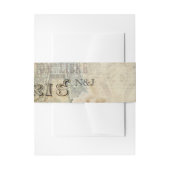 パリヴィンテージピンクローゼエレガントウェディング 招待状ベリーバンド (正面例)