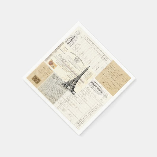 パリヴィンテージフランスのエフエマナプキンス スタンダードカクテルナプキン (角)