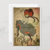 パリヴィンテージフランスのカンダンサー ポストカード (正面/裏面)