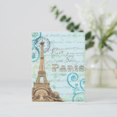 パリヴィンテージフランスのス書アクアポストカード ポストカード (スタンド正面)