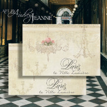 パリヴィンテージフローラスクリプトエフェメラデクページアート