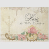 パリヴィンテージフローラスクリプトエフェメラデクページ 薄葉紙 (正面)