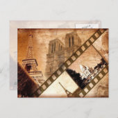 パリヴィンテージルックポストカード ポストカード (正面/裏面)