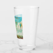 パリヴィンテージ旅行アートの上でバルーニング タンブラーグラス (左)