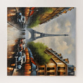 パリヴィンテージ水絵画色 ジグソーパズル (横)