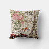 パリヴィンテージ：はがきスタイル クッション (裏面)