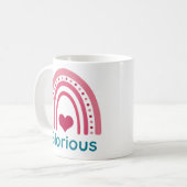 パリースビバマゼンタボホーレインボー コーヒーマグカップ (正面左)