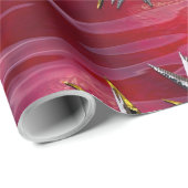 パリ上の大きい雪片15の足の ラッピングペーパー (ロールコーナー)