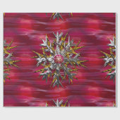 パリ上の大きい雪片15の足の ラッピングペーパー (フラット)