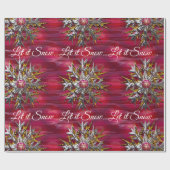 パリ上空の大きなスノーフレーク2専門店 ラッピングペーパー (フラット)