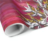 パリ上空の大きなスノーフレーク2専門店 ラッピングペーパー (ロールコーナー)